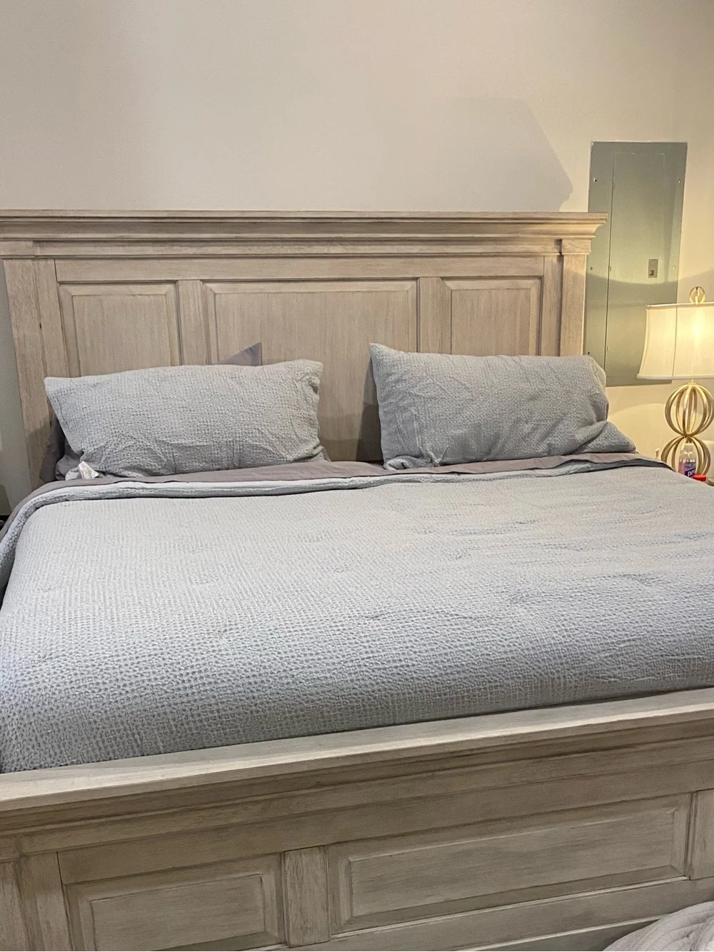 Pottery Barn Quilted Comforter Set in Light Blue
